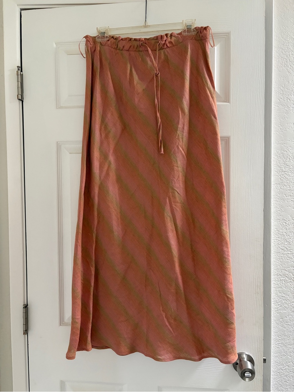 Zara 100% linen Maxi Skirt